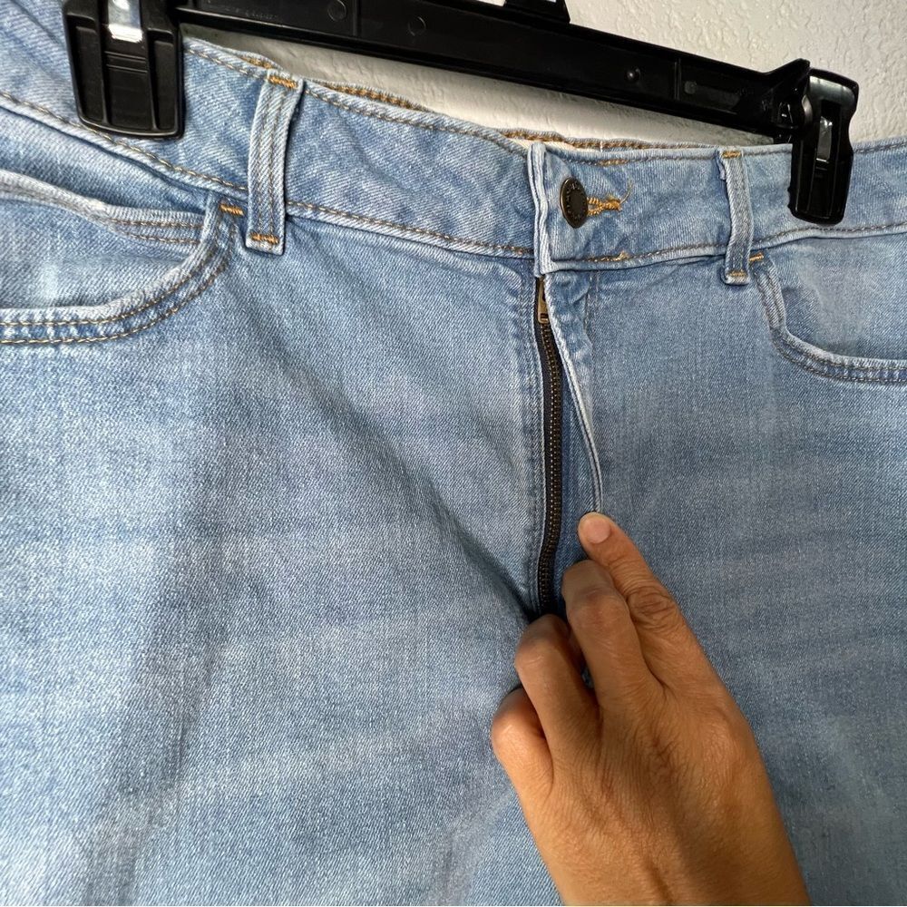 Wrangler High Rise True Straight Cropped Light Blue Women’s Plus Jeans Sz 16/26 - Picture 8 of 13